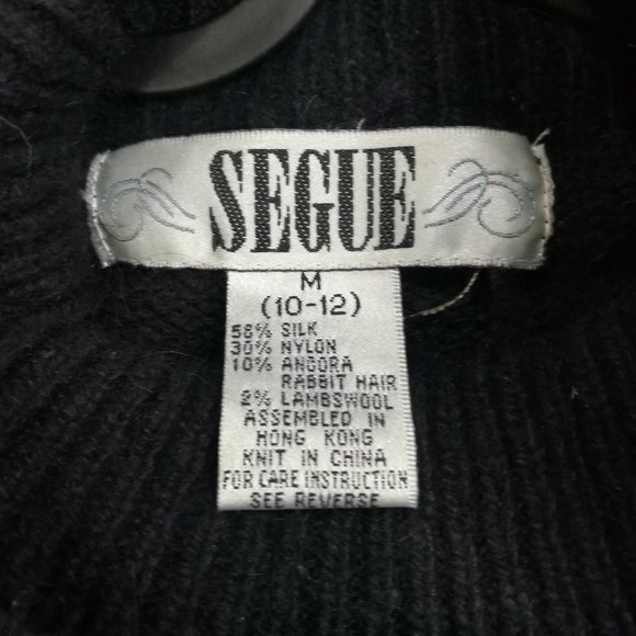 Vintage Womens Segue Angora Turtleneck Sweater Med - Picture 7 of 8